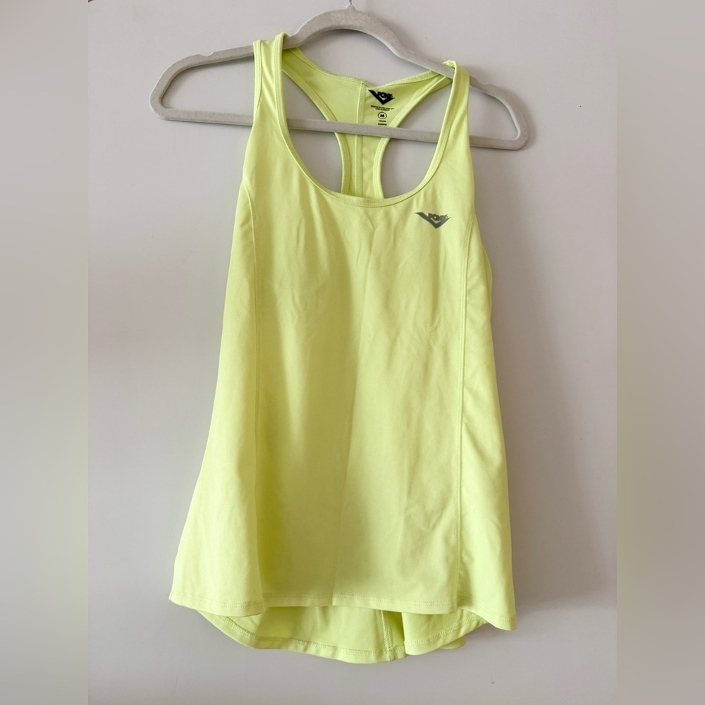 Pony Workout Neon Yellow Tank Medium